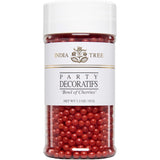 India Tree Kosher Bowl of Cherries Red Sugar Sprinkles