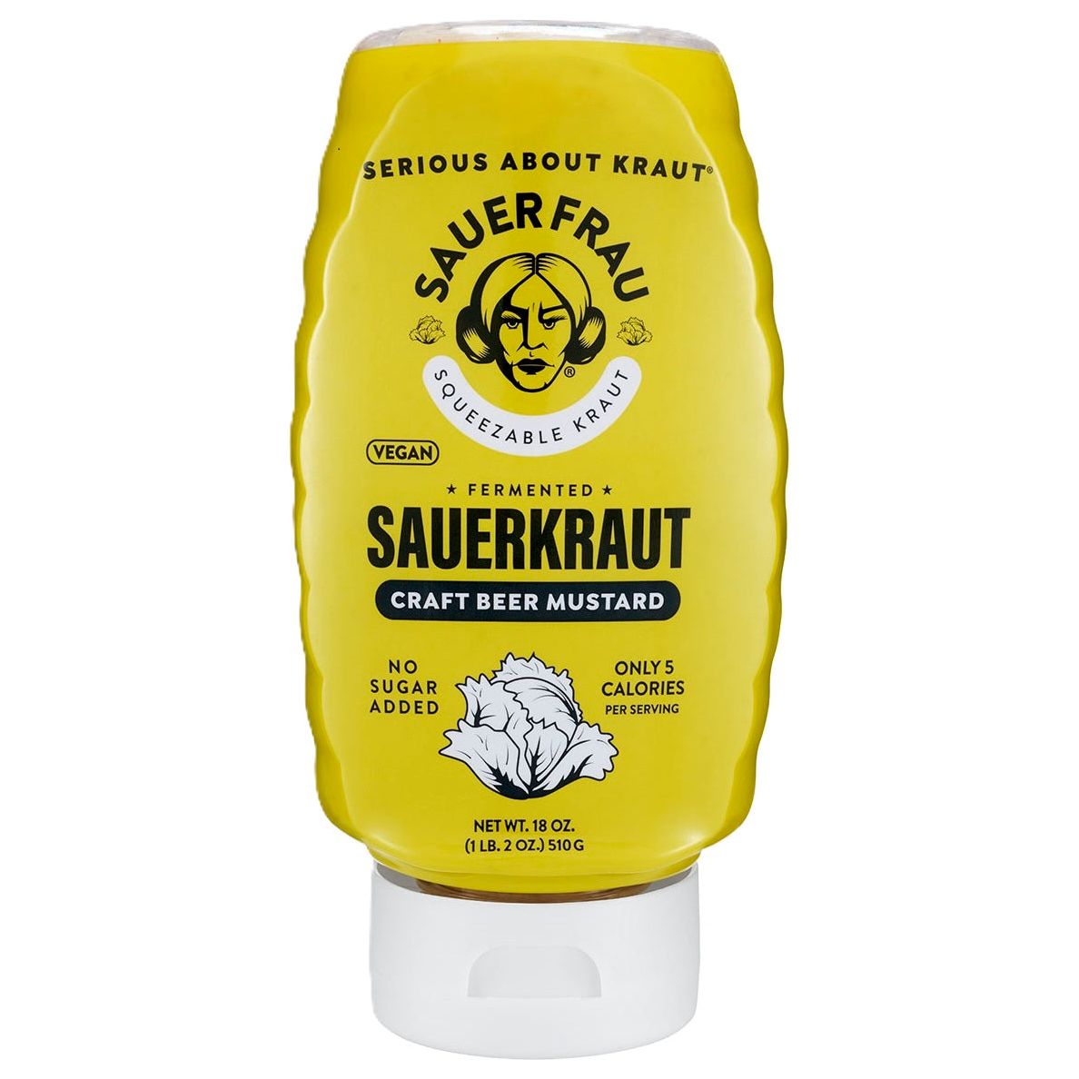 Sauer Frau Fermented Squeezable Sauerkraut Craft Beer Mustard Small