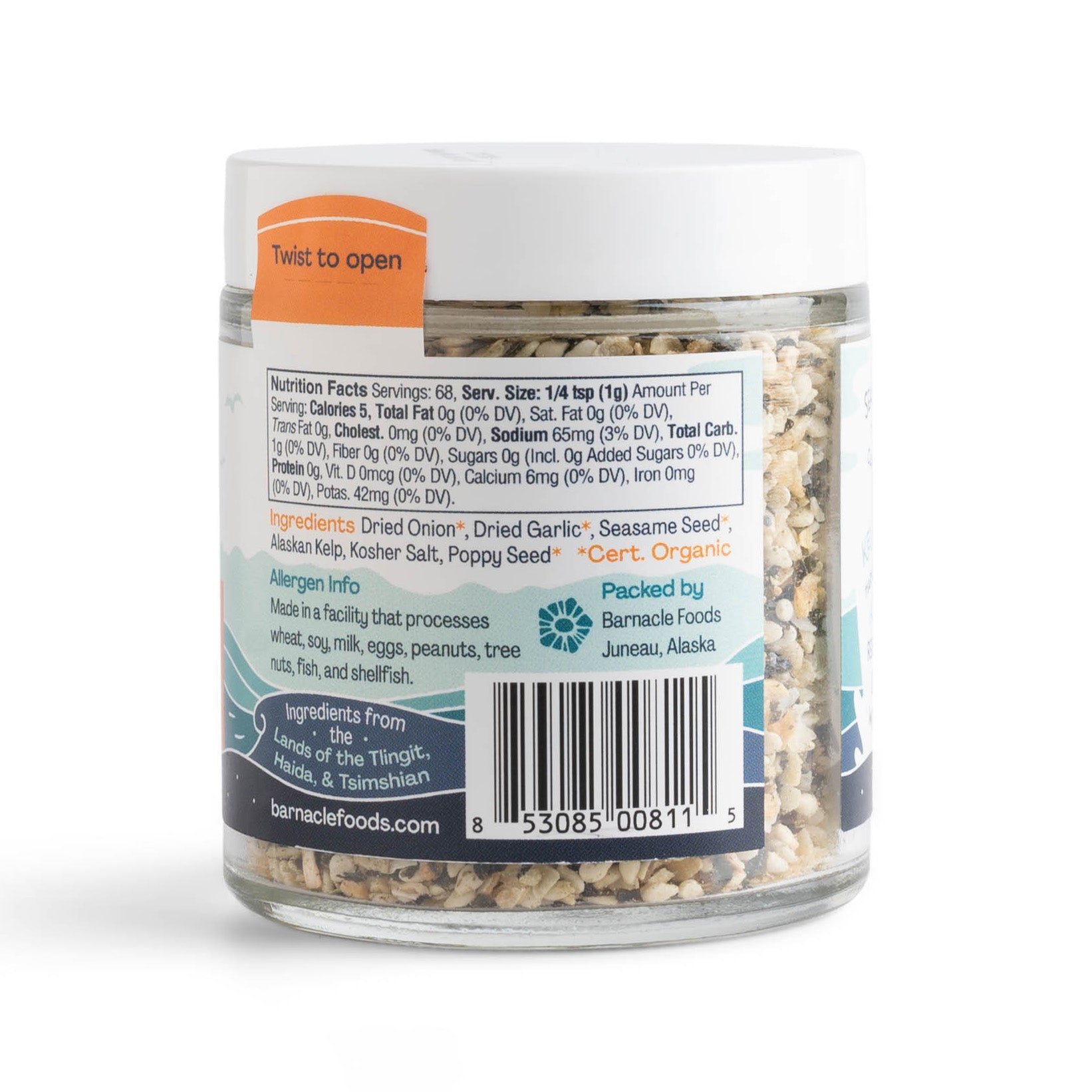 Barnacle Foods Alaskan Everything Kelp Seasoning Harvested in Alaska Last Chance