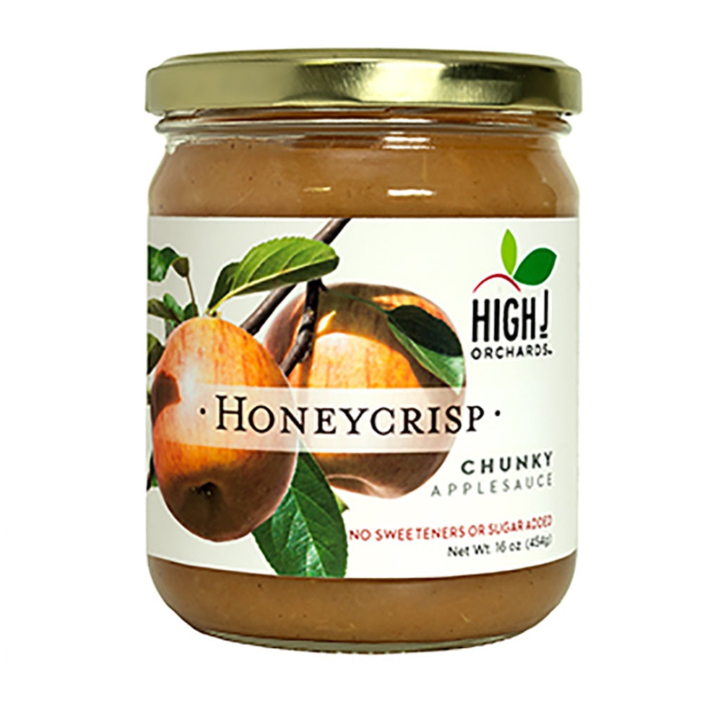 High J Orchards Honeycrisp Chunky Applesauce - Non GMO No Sweeteners or Sugar Added