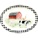 Certified International On The Farm Oval Platter