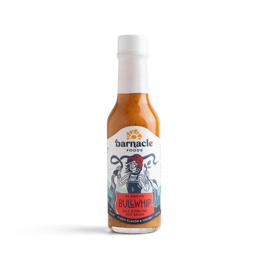 Barnacle Foods Bullwhip Kelp & Piri Piri Hot Sauce Harvested in Alaska Last Chance