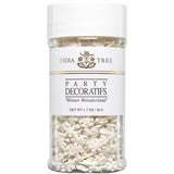 India Tree Kosher "Winter Wonderland White Snowflake Sprinkles