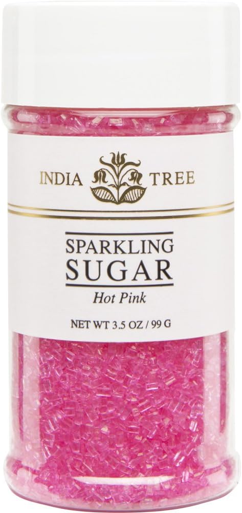 India Tree Sparkling Sugar Hot Pink Small Kosher