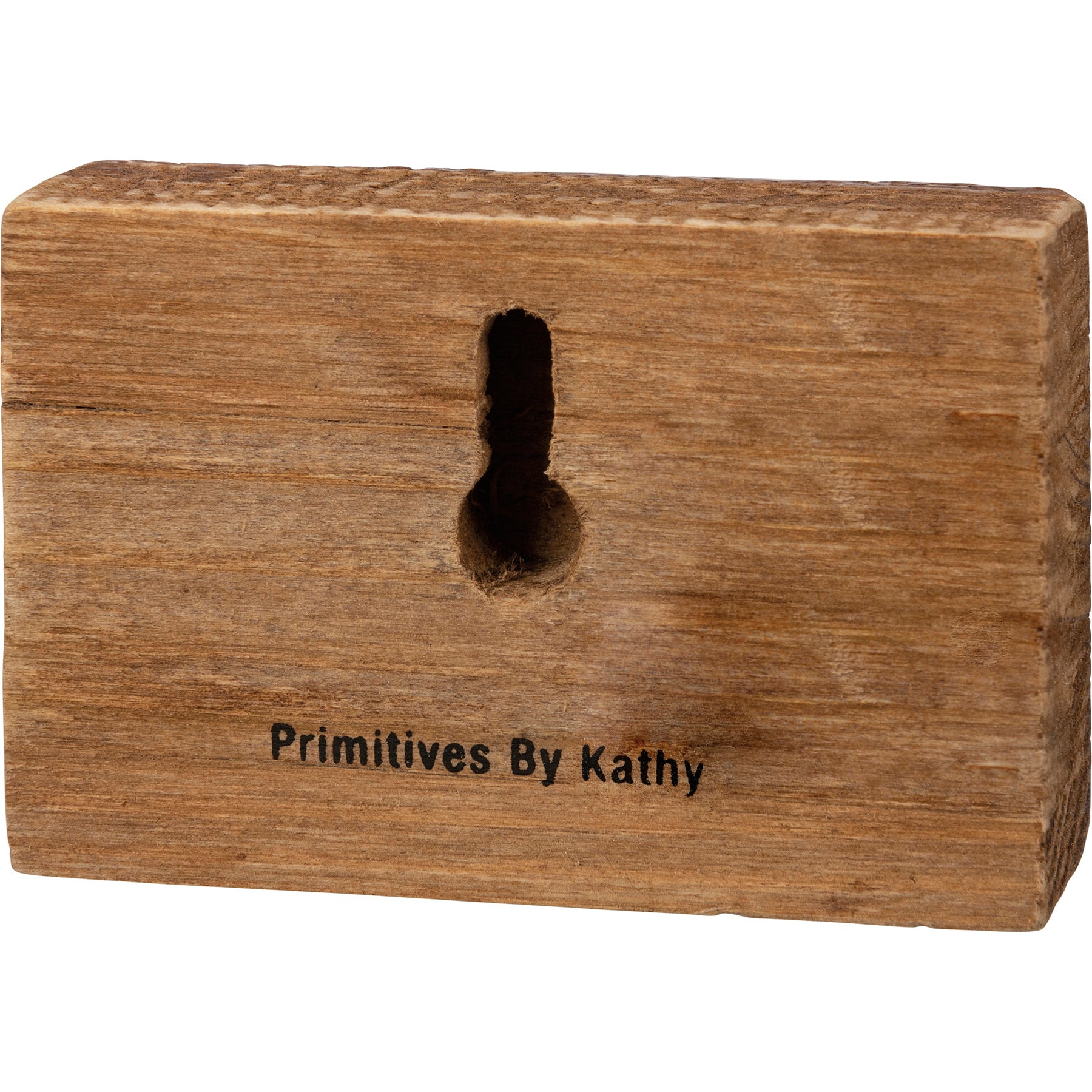 Primitives By Kathy Mini Block Sign Tractor With Flag