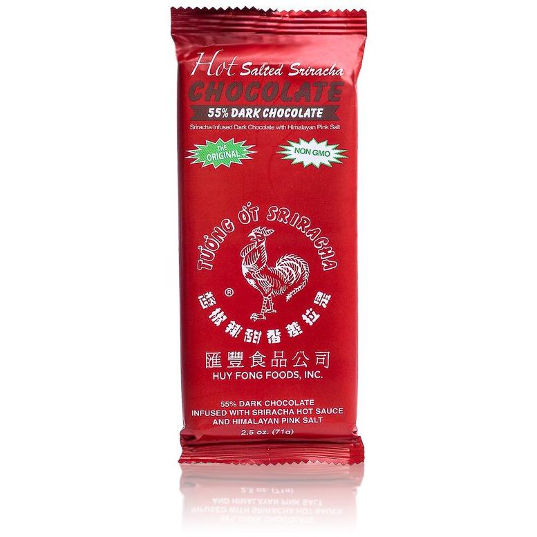 Hot Salted Sriracha Chocolate Combo Pack Milk Chocolate, 55% Chocolate and 70% Chocolate