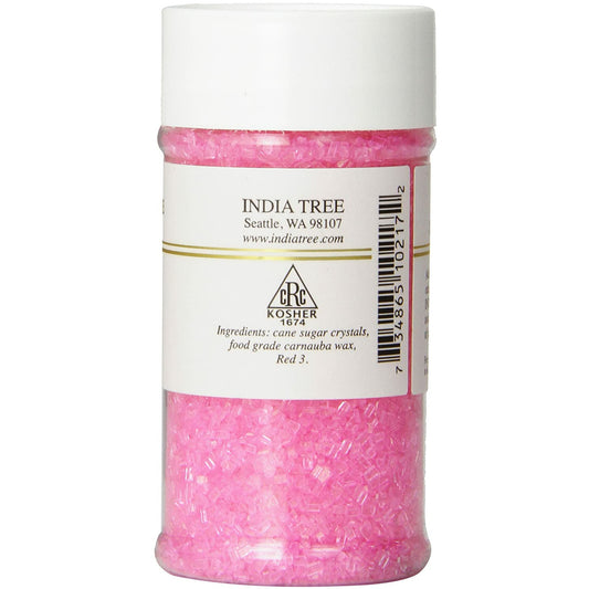 India Tree Sparkling Sugar Hot Pink Small Kosher