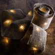 Primitives By Kathy Lighted Burlap Riboon