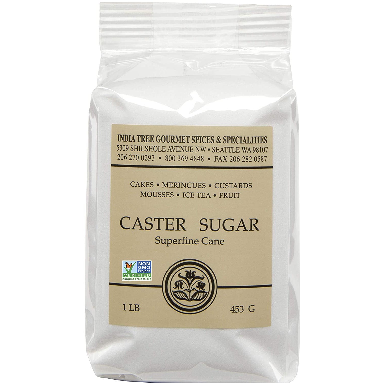 India Tree Non GMO & Kosher Superfine Caster Sugar