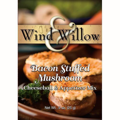 Wind and Willow - Bacon Stuffed Mushroom -Cheeseball Mix | Specialty Food Items and Unique Gift Ideas for Everyone